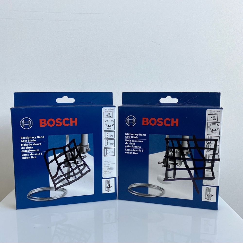2 Bosch 59-1/2 In 3/8" 6TPI Stationary Band Saw Blade BS5912 New / sealed